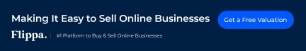 Flippa, making it easy to sell online businesses. banner.