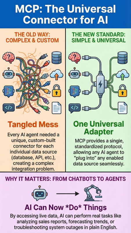 Model Context Protocol infographic.